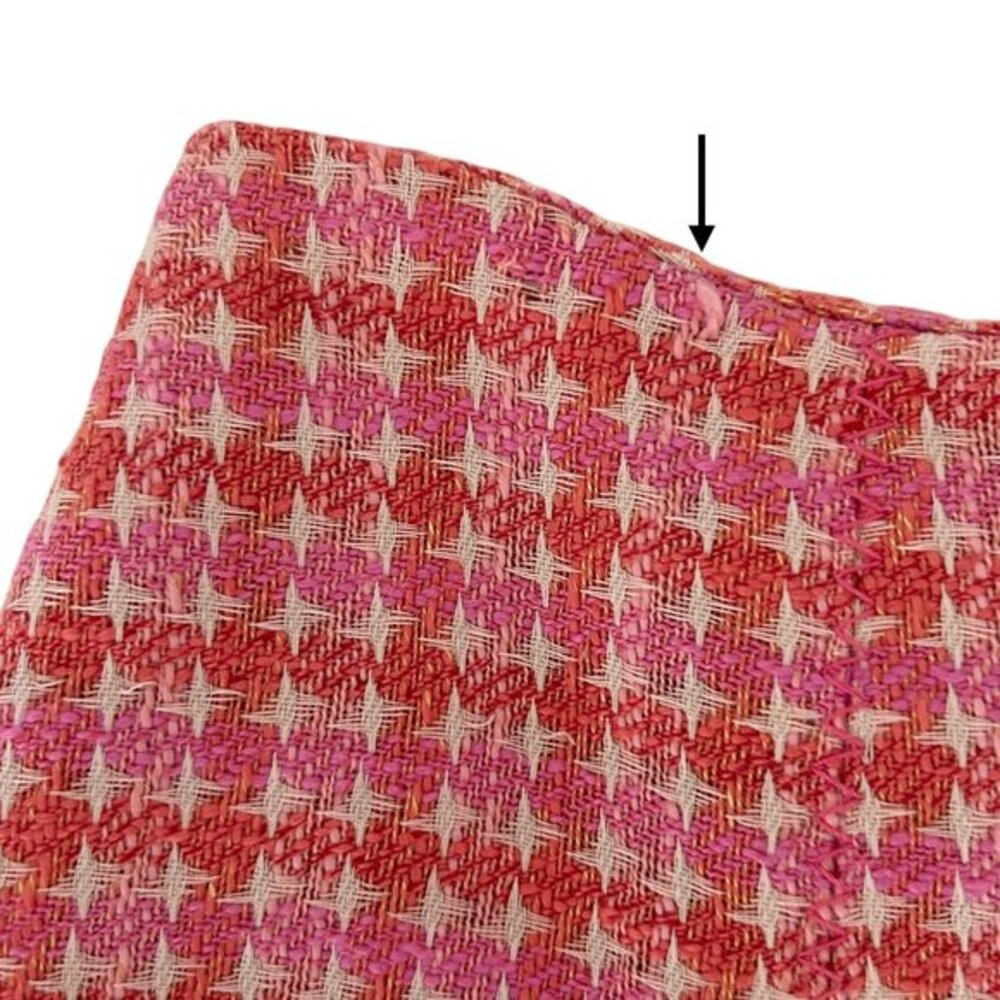 Ann Taylor Linen Blend Pink Orange Tweed Flared‎ Skirt NWT (8) - Picture 9 of 16